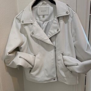 BLANKNYC FAUX LEATHER MOTO JACKET